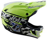Troy Lee Designs D4 AS POLYACRYLITE HELMET FIFTY-50 NAVY / GLO YELLOW
