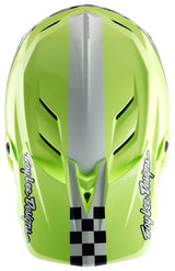 Troy Lee Designs D4 AS POLYACRYLITE HELMET FIFTY-50 NAVY / GLO YELLOW