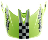 Troy Lee Designs D4 AS POLYACRYLITE HELMET FIFTY-50 NAVY / GLO YELLOW
