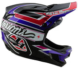 Troy Lee Designs D4 AS POLYACRYLITE HELMET LINEAR BLACK