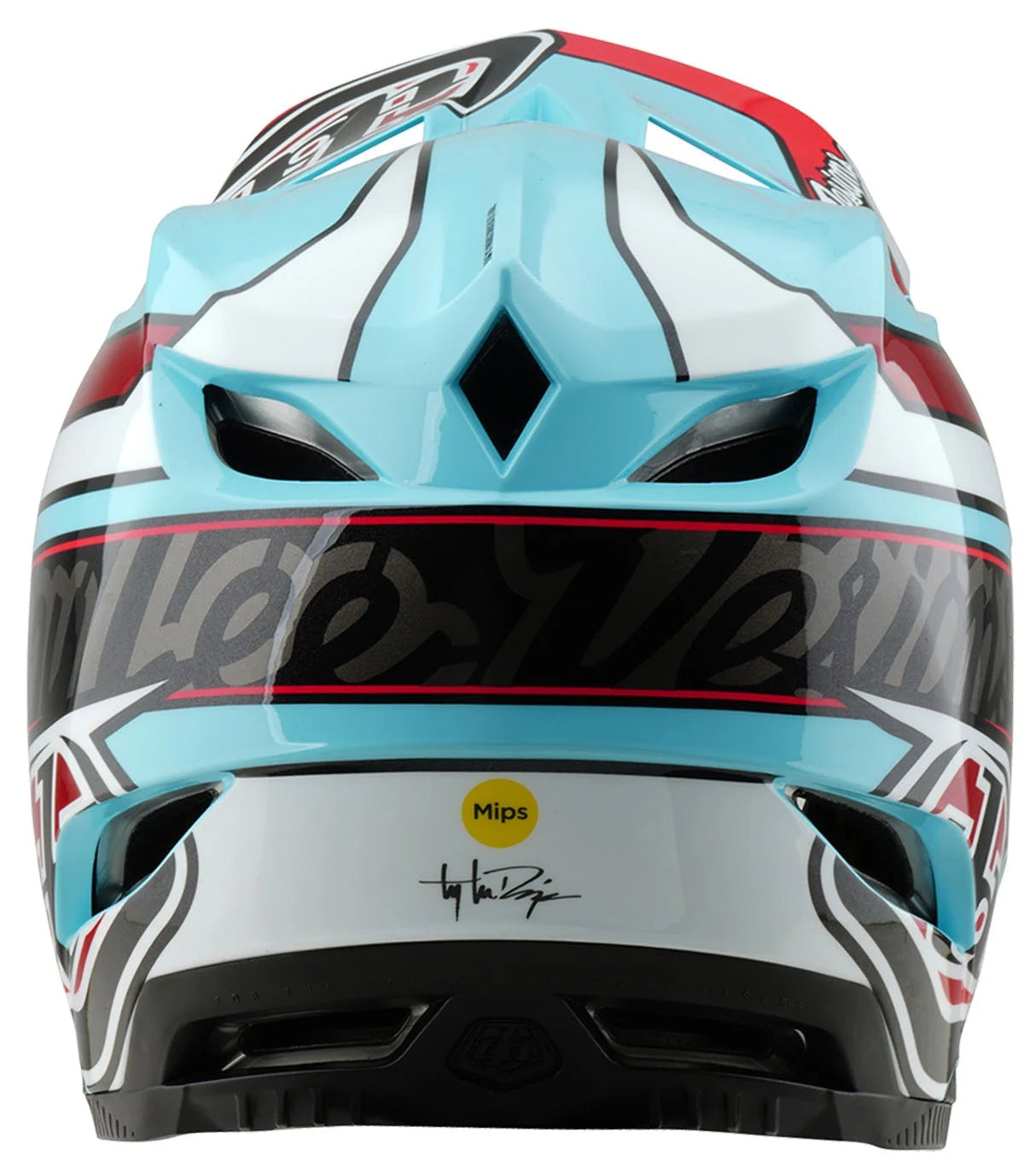 Troy Lee Designs D4 AS POLYACRYLITE HELMET LINEAR BLUE 