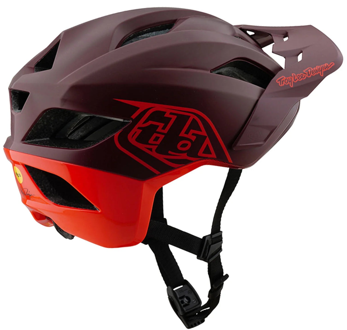 Troy Lee Designs FLOWLINE SE AS HELMET BADGE MAROON