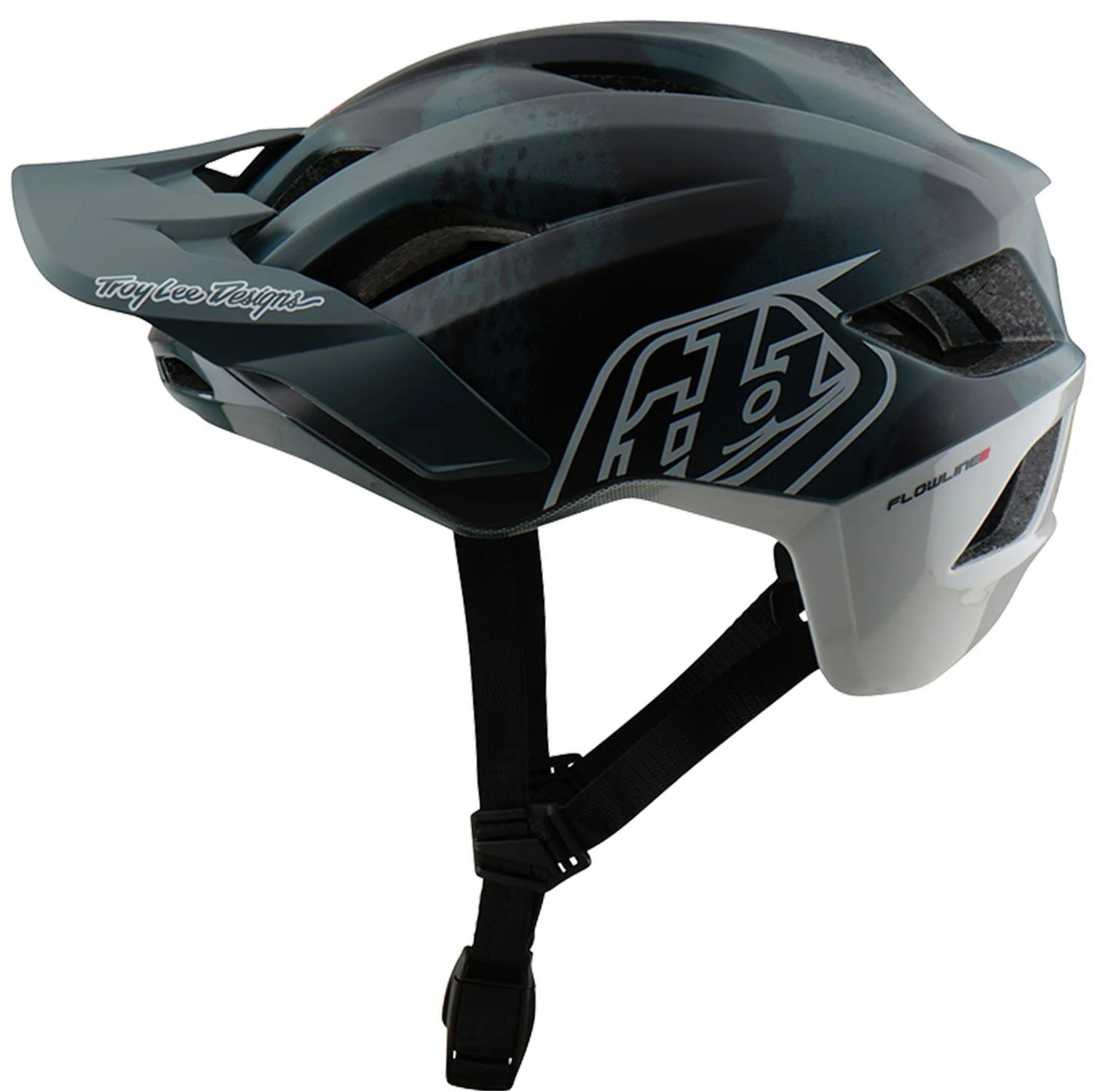 Troy Lee Designs FLOWLINE SE AS HELMET BADGE CAMO GRAY