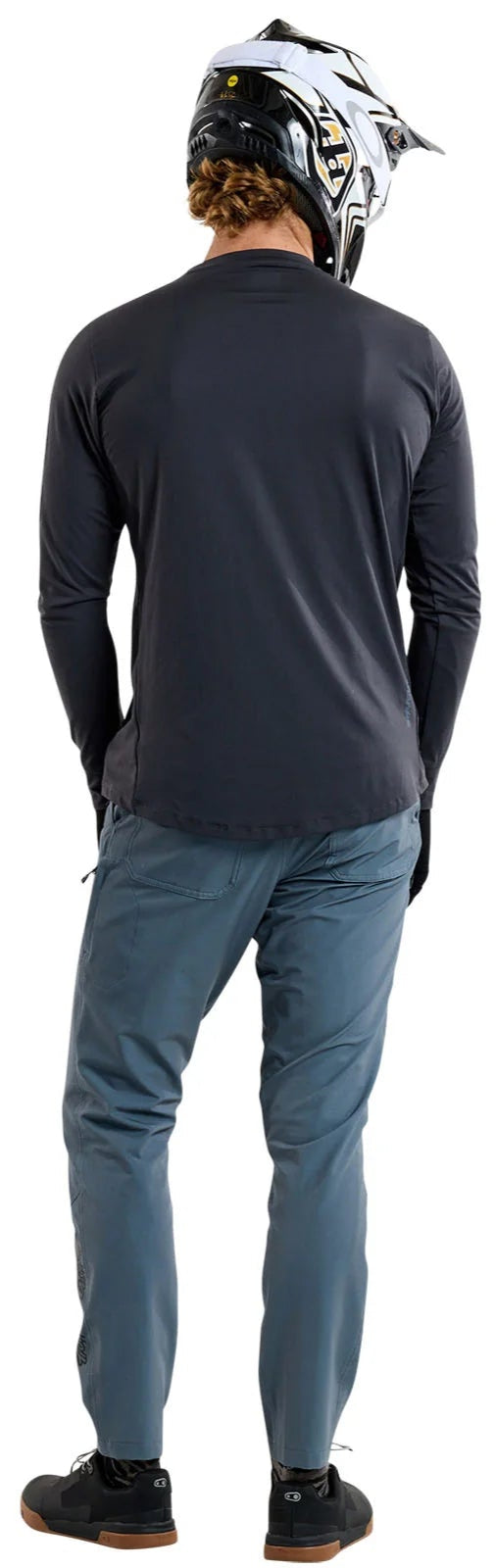 Troy Lee Designs RUCKUS LONG SLEEVE RIDE TEE BURN OUT CARBON