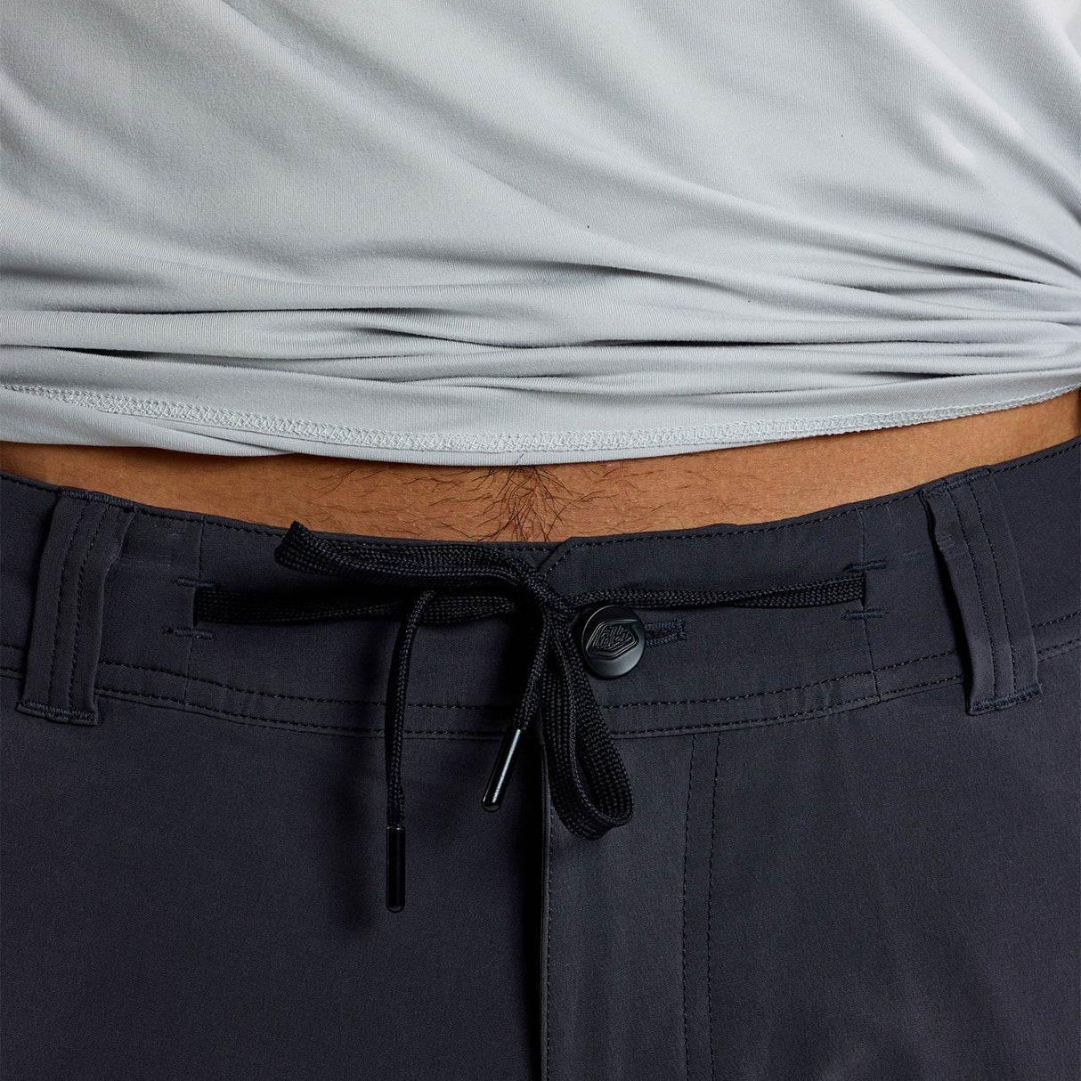 Troy Lee Designs RUCKUS LONG TRAVEL PANT MONO CARBON FRONT DETAIL