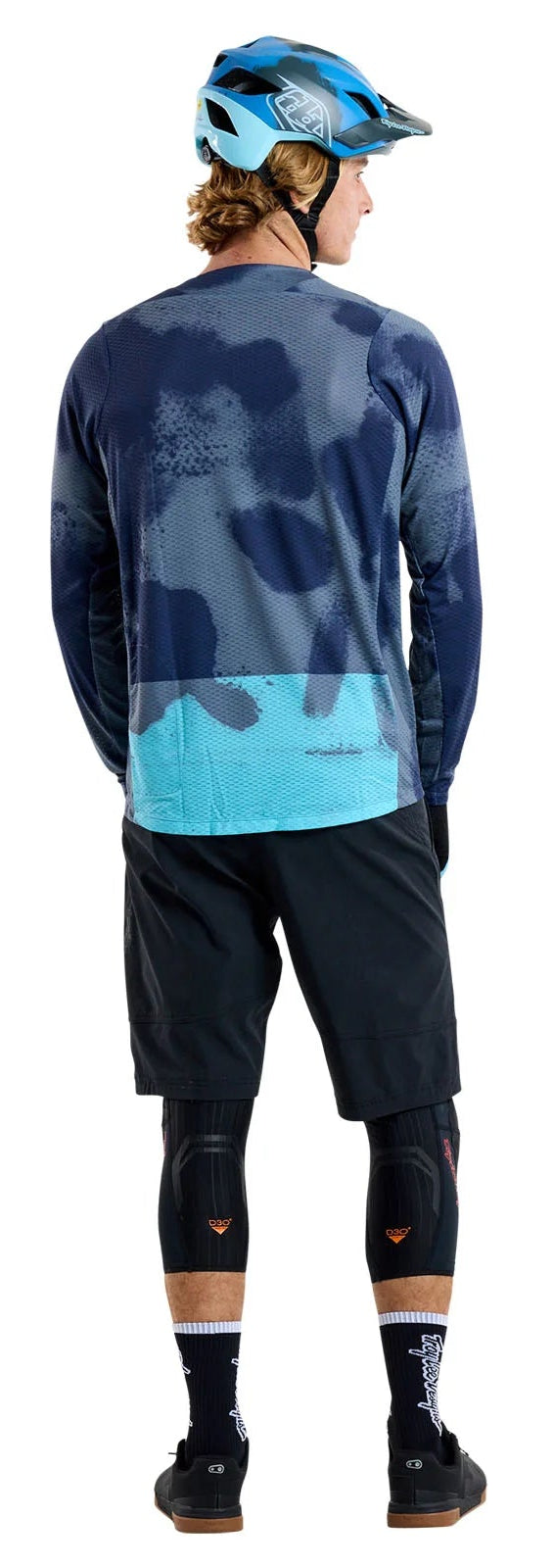 Troy Lee Designs SKYLINE AIR LS JERSEY FLARED STEEL BACK FACING MODEL