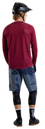 Troy Lee Designs SKYLINE AIR LS JERSEY MONO OXBLOOD BACK FCAING MODEL