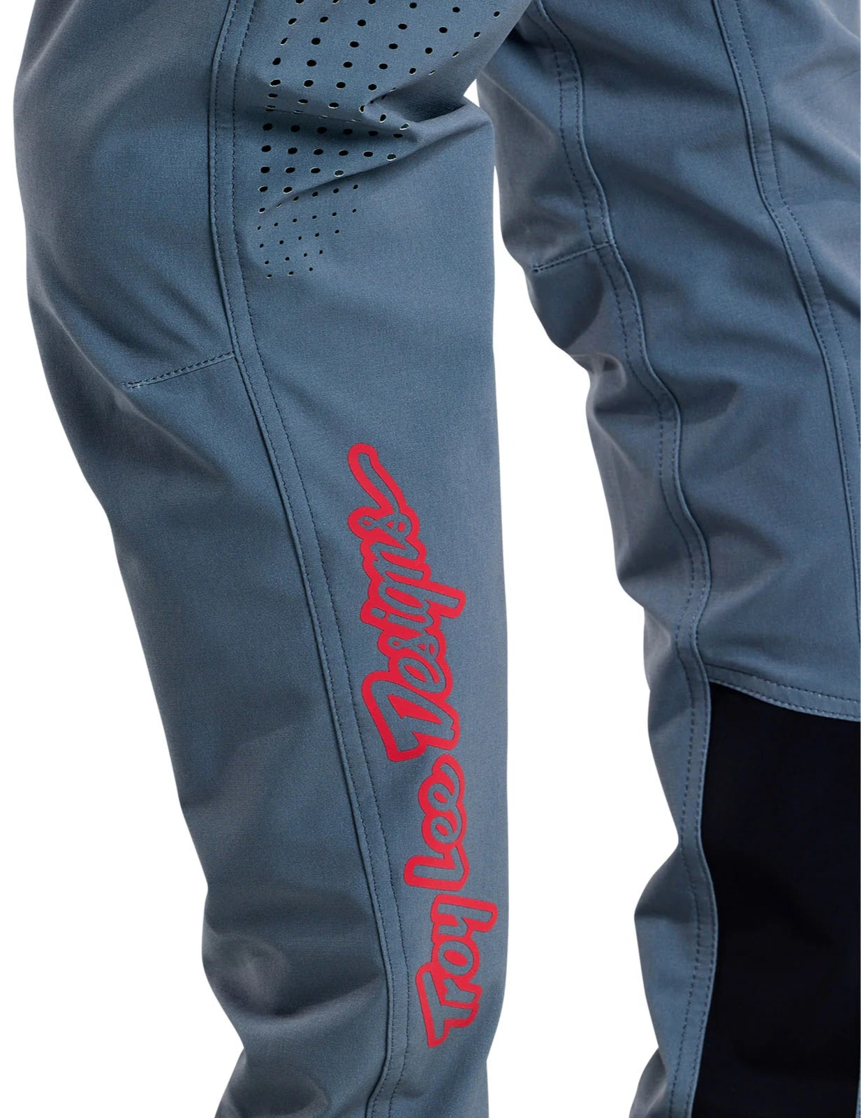 Troy Lee Designs SKYLINE PANT SIGNATURE STEEL BLUE BOTTOM DETAIL