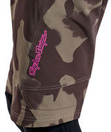 Troy Lee Designs SKYLINE SHORT SHELL SCRUBLAND OLIVE SIDE PRINT