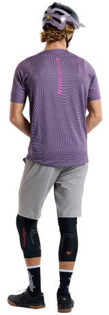 Troy Lee Designs SKYLINE SS JERSEY RADIOSCAPE DEEP PURP BACK FACING MODEL