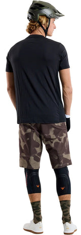 Troy Lee Designs SKYLINE SHORT SHELL SCRUBLAND OLIVE BACK FACING MODEL