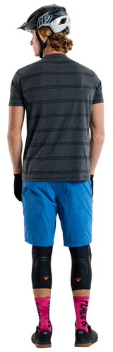 Troy Lee Designs SKYLINE SHORT SLEEVE RIDE TEE WASHED OUT DARK CLOUD BACK FACING MODEL