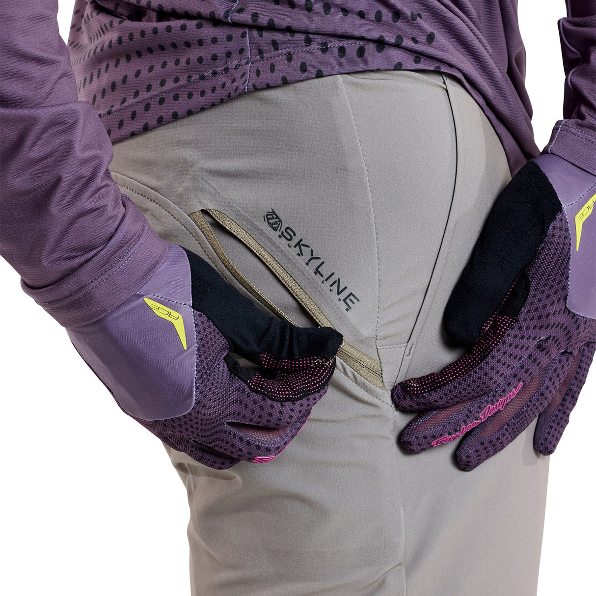 Troy Lee Designs SKYLINE SUPERLYTE PANT MONO TIMBER ZIPPER