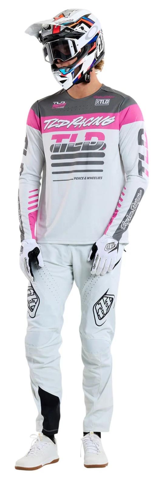 Troy Lee Designs SPRINT JERSEY FIFTY-50 CHALK FRONT FACING MODEL