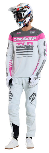Troy Lee Designs SPRINT JERSEY FIFTY-50 CHALK FRONT FACING MODEL