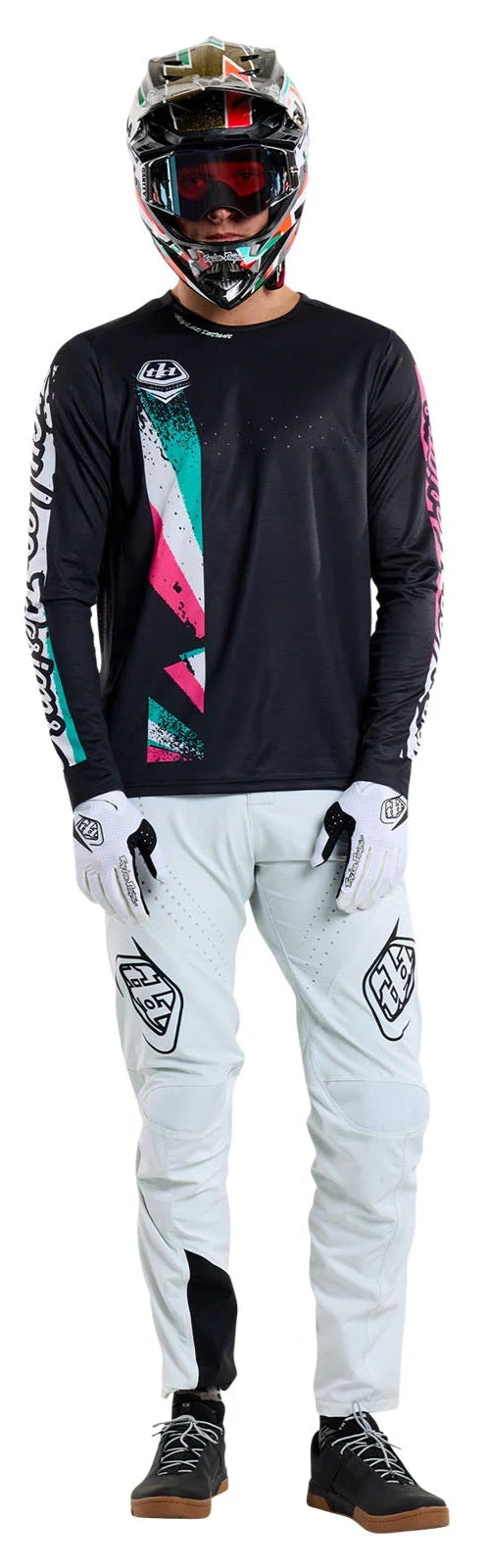 Troy Lee Designs SPRINT PANT MONO CHALK FRONT FACING MODEL