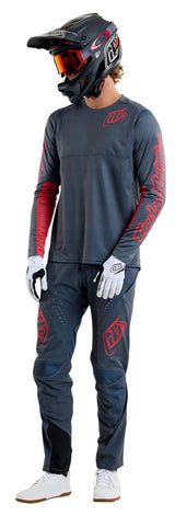 Troy Lee Designs SPRINT PANT MONO STEEL BLUE SIDE FRONT FACING MODEL