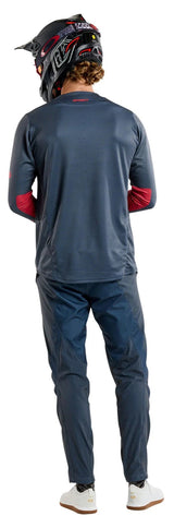 Troy Lee Designs SPRINT JERSEY MONO STEEL BLUE BACK FACING MODEL