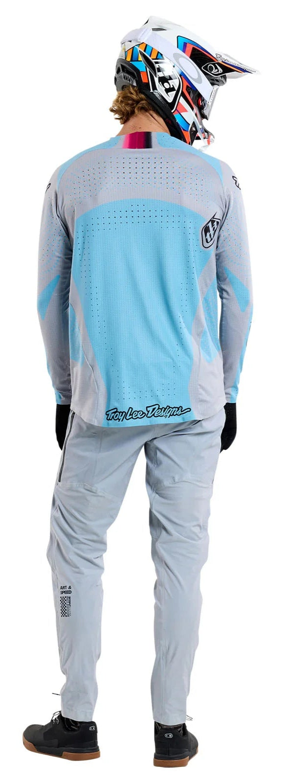 Troy Lee Designs SPRINT ULTRA JERSEY OPTIC MIST BACK FACING MODEL