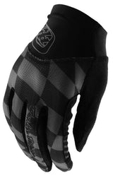 Troy Lee Designs WOMENS ACE GLOVES TWISTED CHECKERS BLACK
