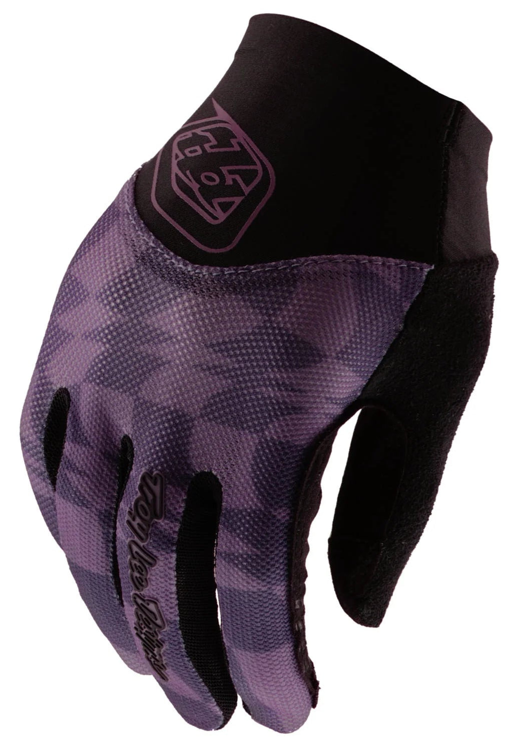 Troy Lee Designs WOMENS ACE GLOVES TWISTED CHECKERS DEEP PURPLE