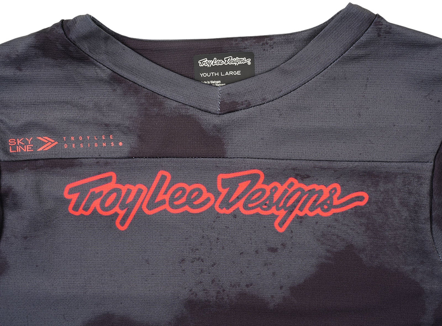Troy Lee Designs YOUTH SKYLINE SS JERSEY FLARED CARBON FRONT