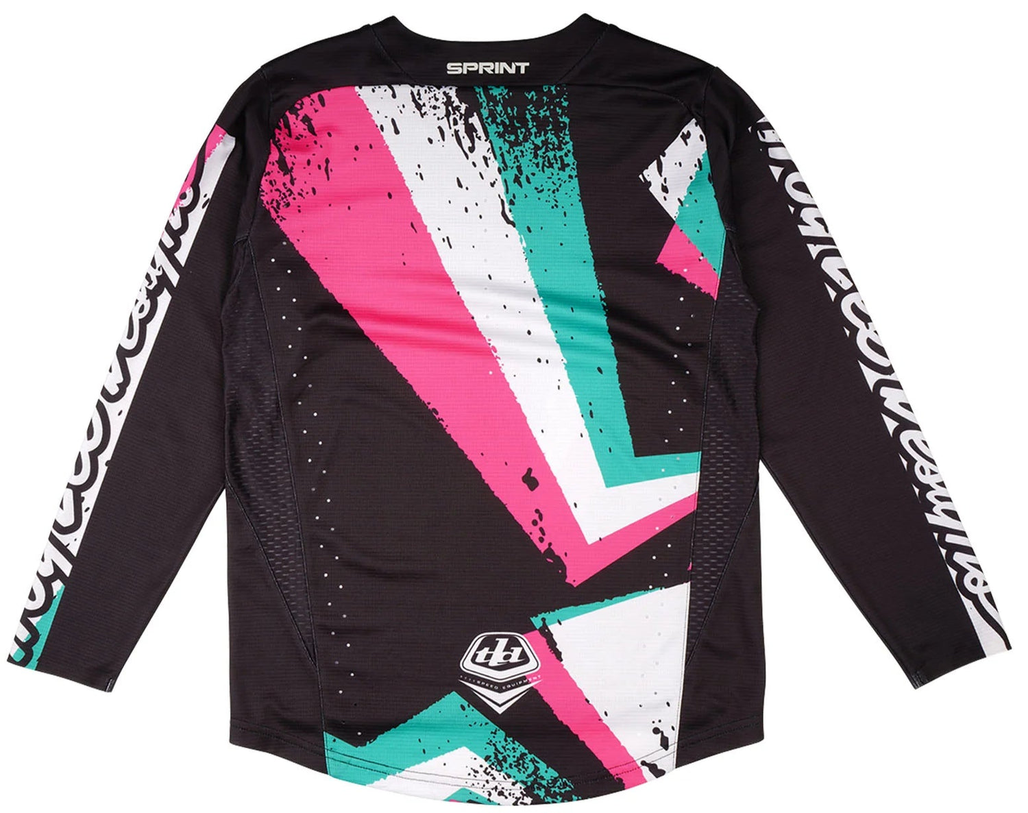 Troy Lee Designs YOUTH SPRINT JERSEY FULL PULL BLACK BACK