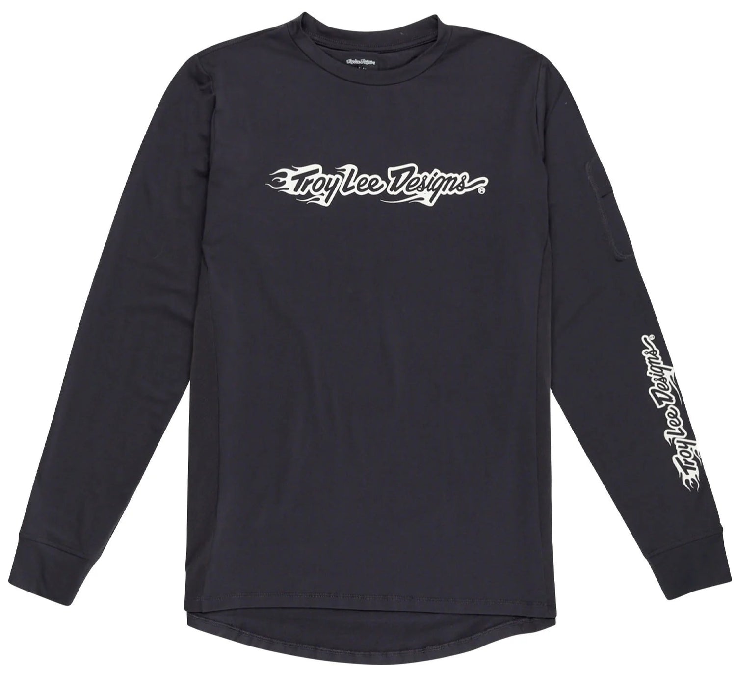 Troy Lee Designs YOUTH RUCKUS LONG SLEEVE RIDE TEE BURN OUT CARBON FRONT