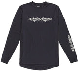 Troy Lee Designs YOUTH RUCKUS LONG SLEEVE RIDE TEE BURN OUT CARBON FRONT
