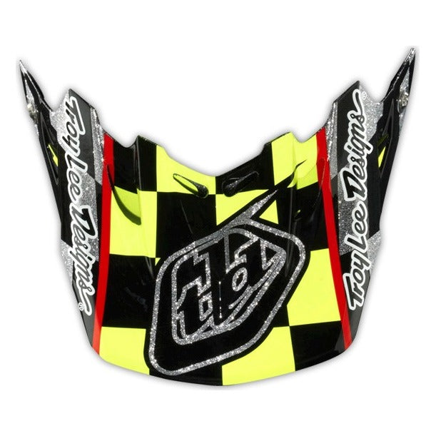 Troy Lee Designs 14 SE3 Visor - Baja Black / Yellow