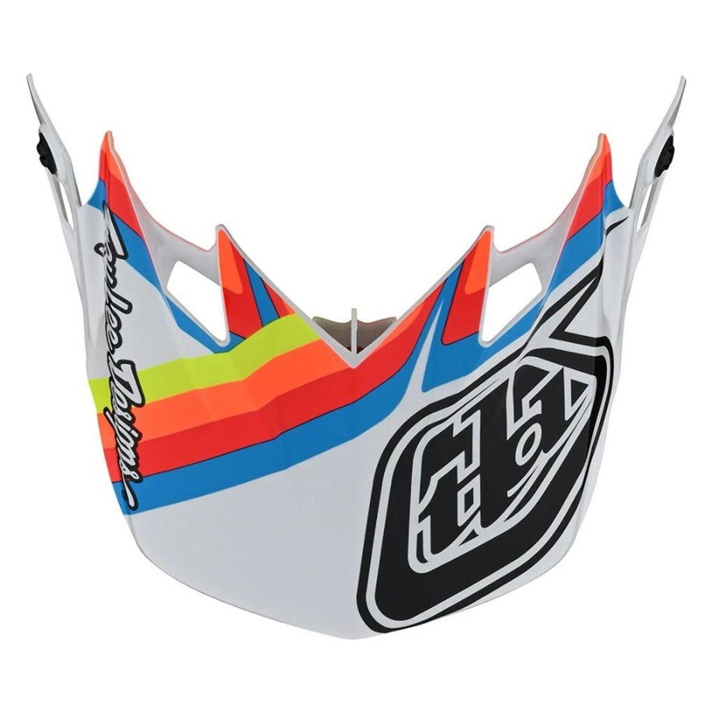 Troy Lee Designs 23 SE4 Poly Visor - Warped White