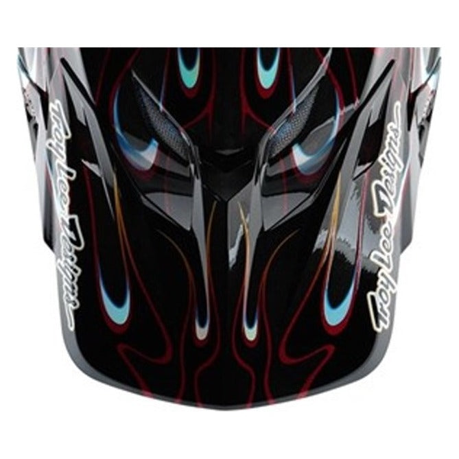 Troy Lee Designs 25.2 SE5 Visor - Torched Black / Red