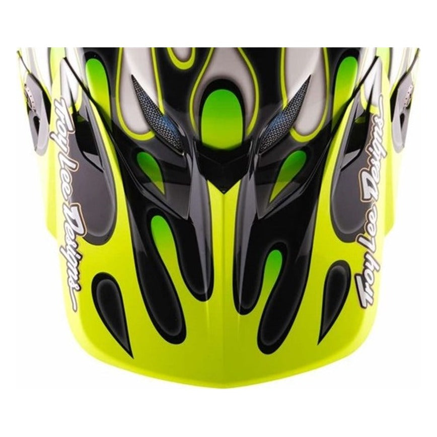 Troy Lee Designs 26.2 SE5 Visor - Overspray Charcoal / Flo Yello
