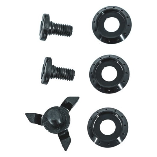 Troy Lee Designs 26.2 SE5 Visor Screw Set - Side Black Plastic 3 Pack