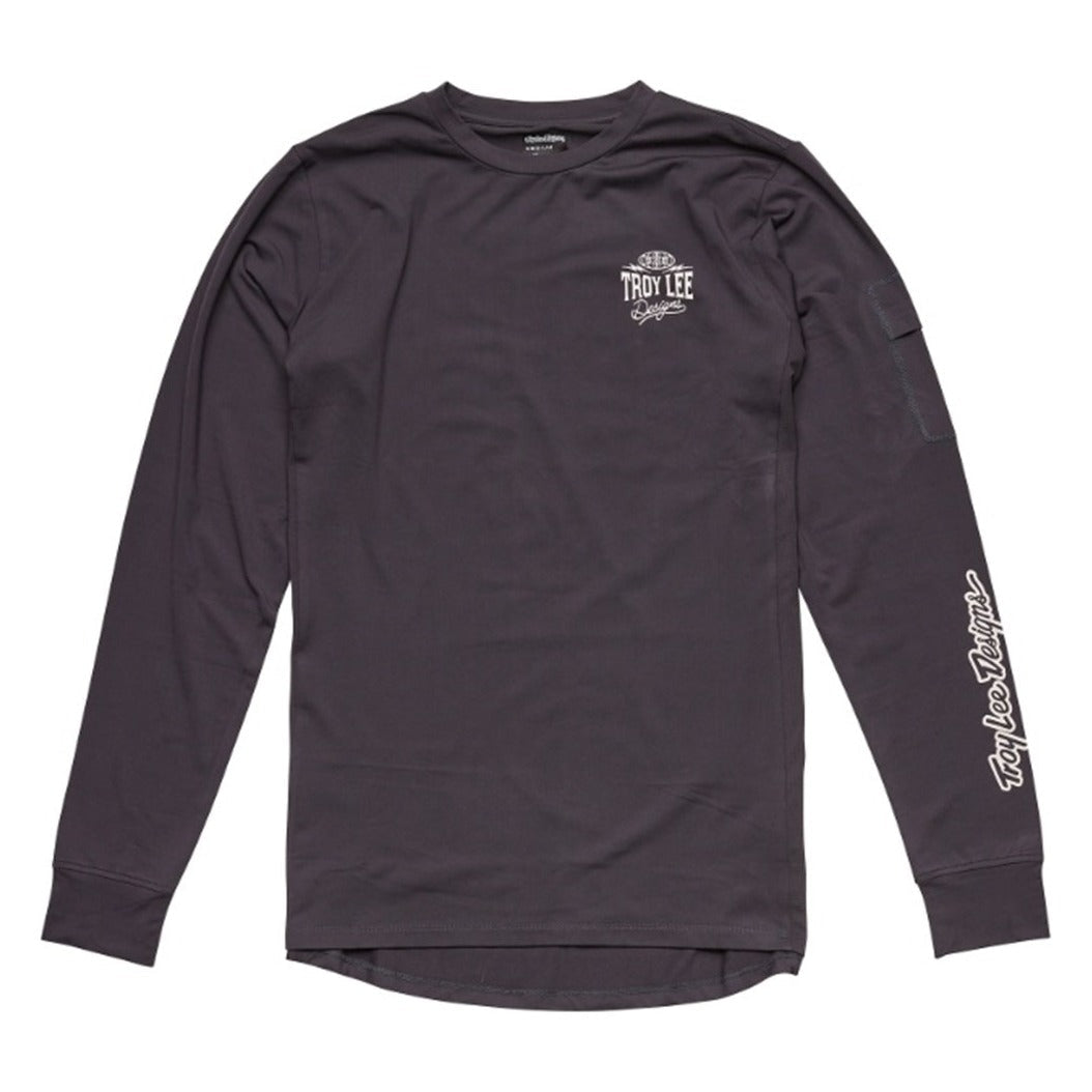 Troy Lee Designs Ruckus Ride Long Sleeve Tee - Bolts Carbon