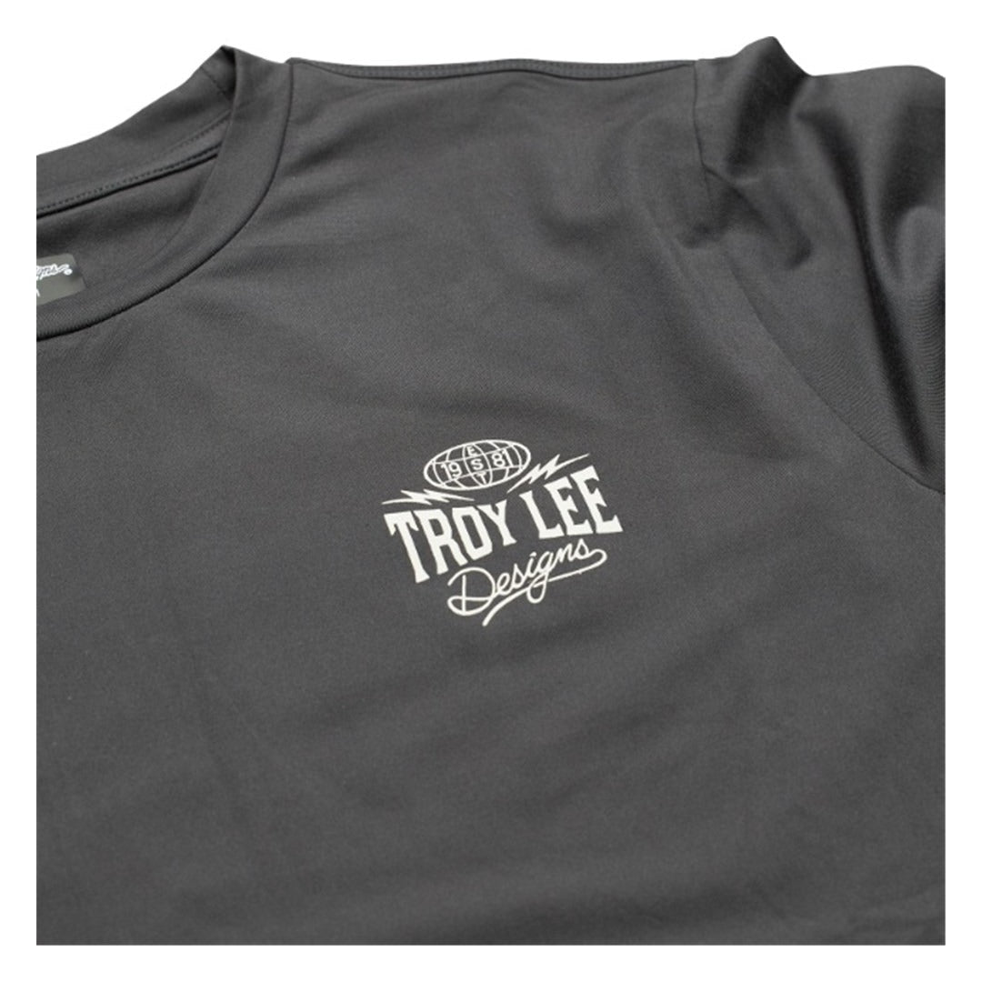 Troy Lee Designs Ruckus Ride Long Sleeve Tee - Bolts Carbon