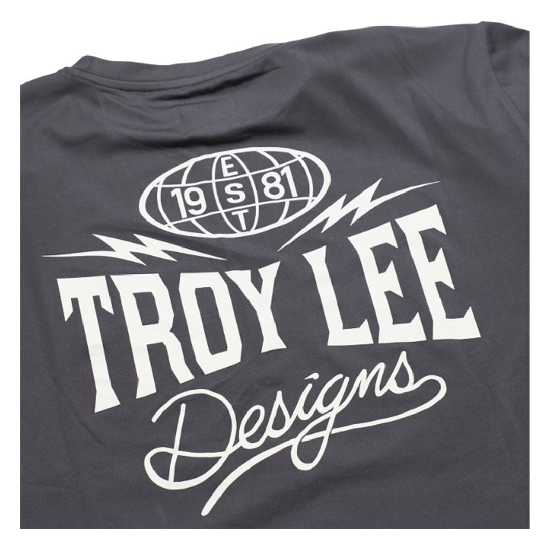 Troy Lee Designs Ruckus Ride Long Sleeve Tee - Bolts Carbon