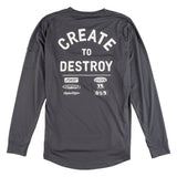 Troy Lee Designs Ruckus Ride Long Sleeve Tee - Destroy Carbon