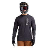 Troy Lee Designs Ruckus Ride Long Sleeve Tee - Destroy Carbon