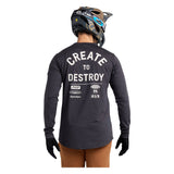 Troy Lee Designs Ruckus Ride Long Sleeve Tee - Destroy Carbon