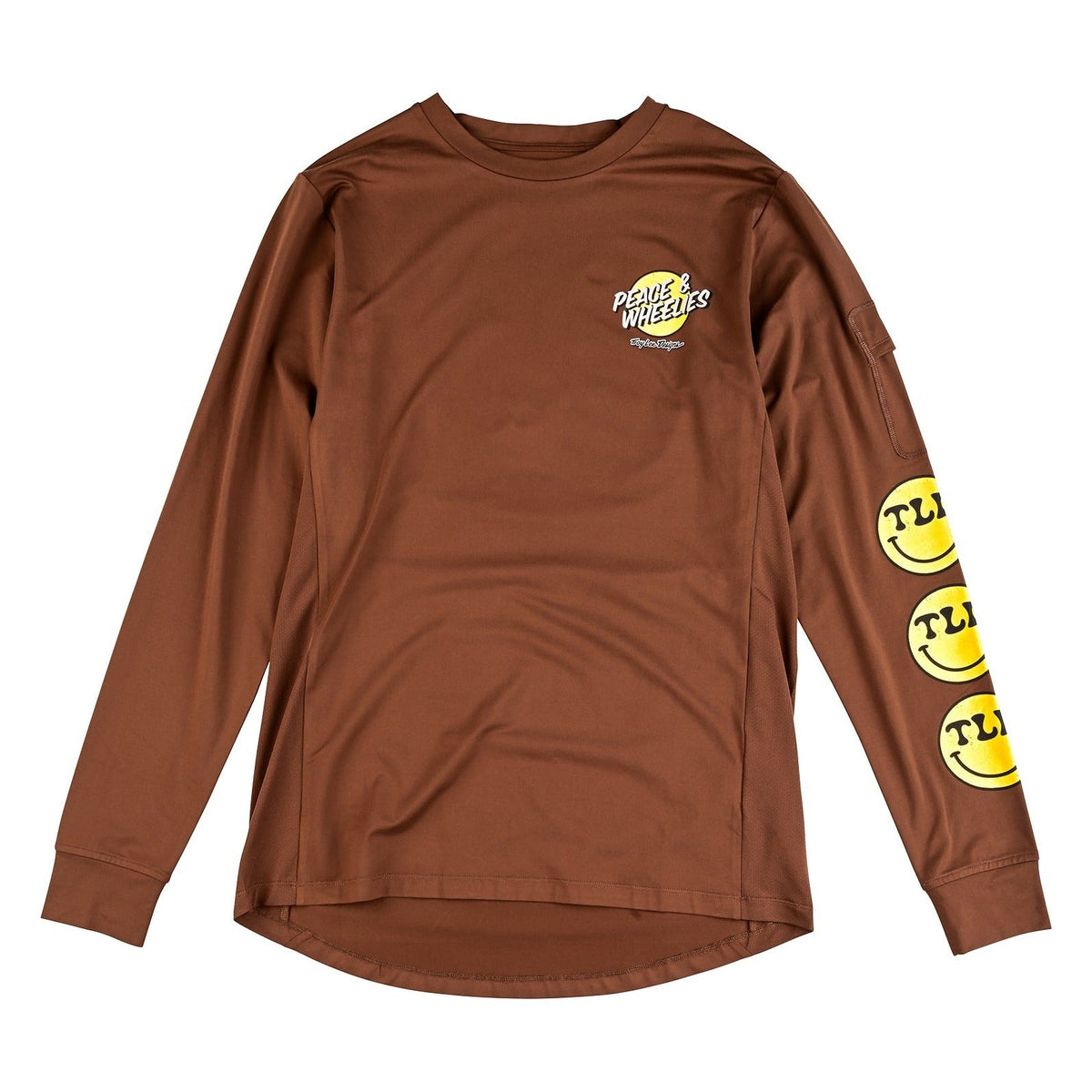 Troy Lee Designs Ruckus Ride Long Sleeve Tee - Wheelies Chocolate