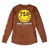 Troy Lee Designs Ruckus Ride Long Sleeve Tee - Wheelies Chocolate