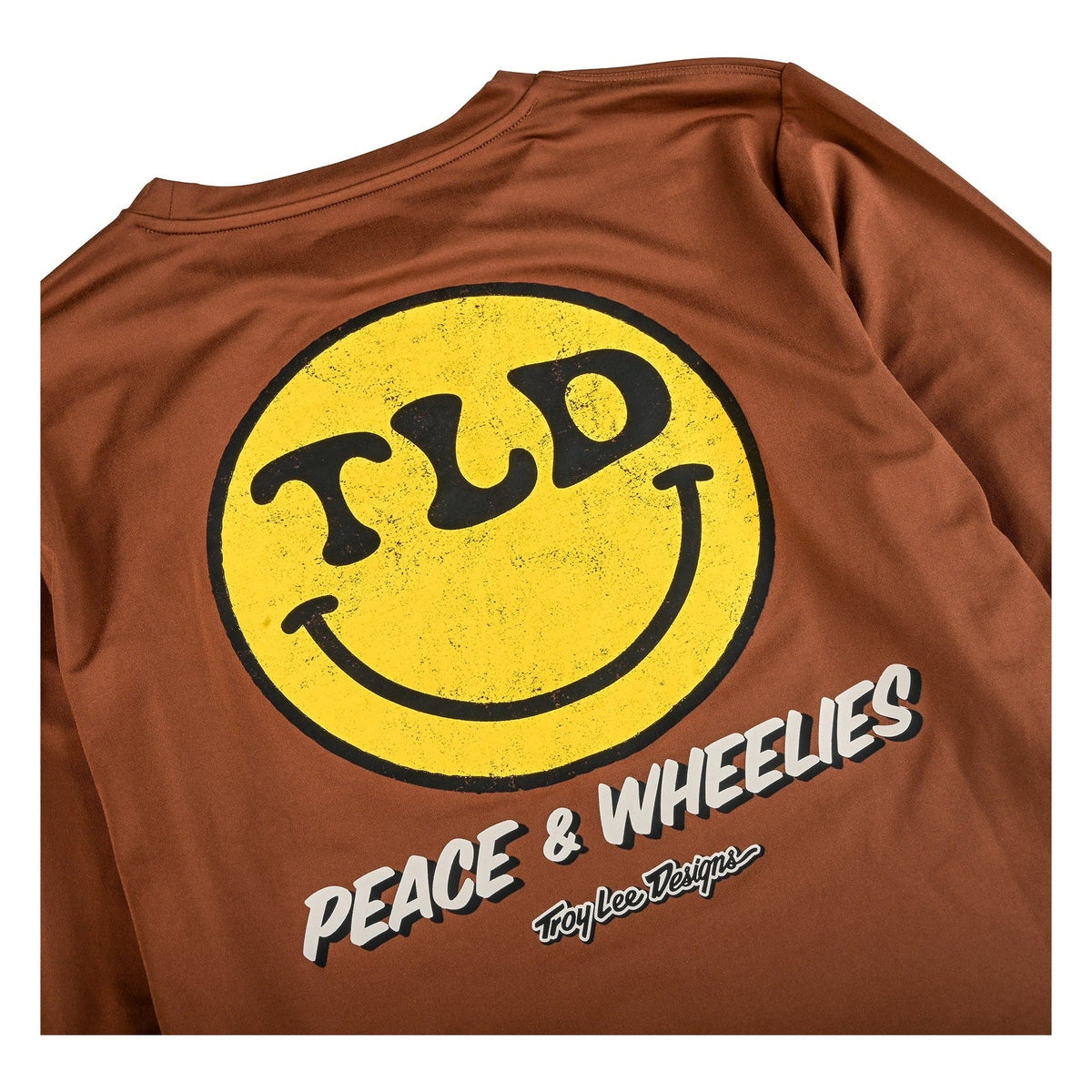 Troy Lee Designs Ruckus Ride Long Sleeve Tee - Wheelies Chocolate