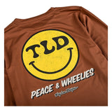 Troy Lee Designs Ruckus Ride Long Sleeve Tee - Wheelies Chocolate