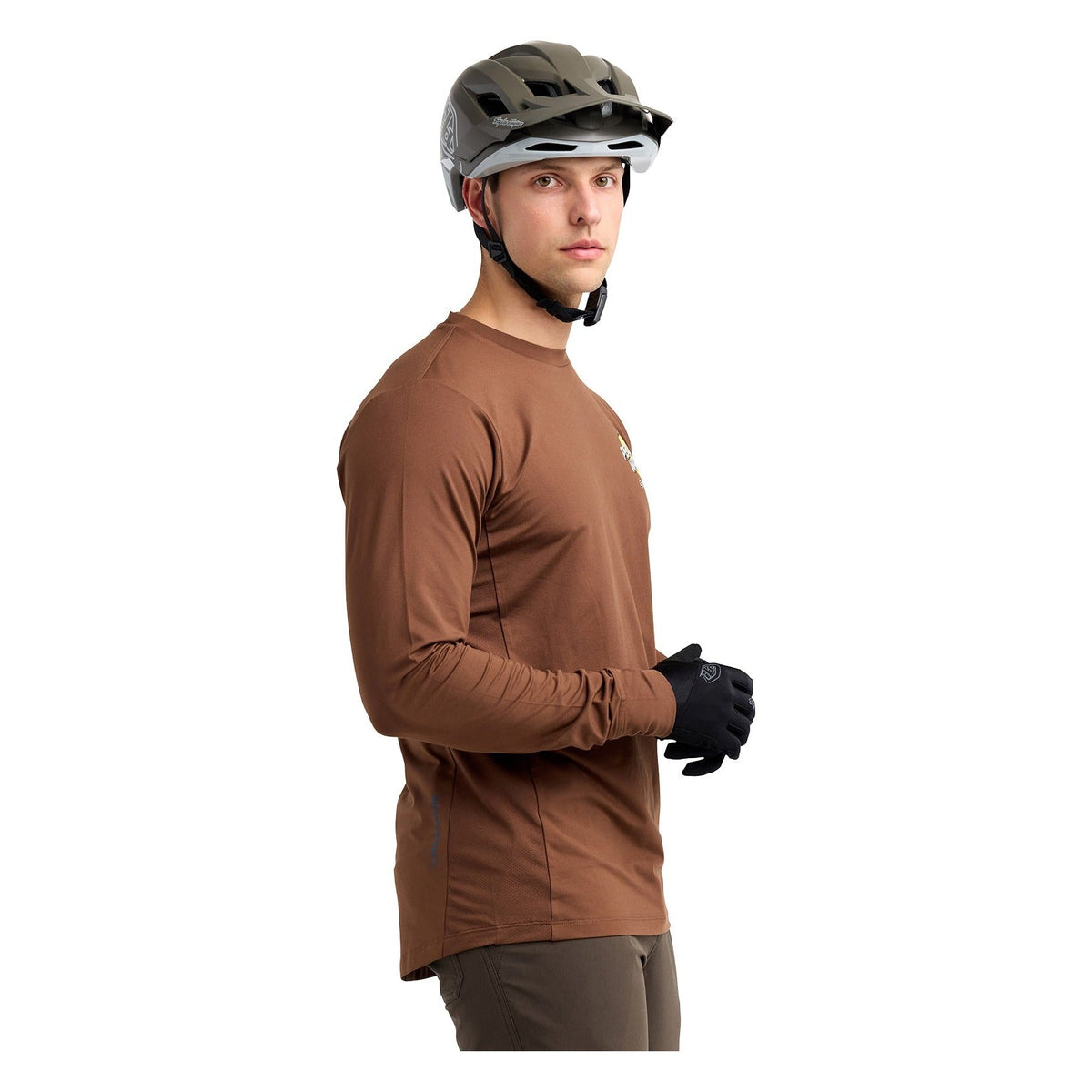 Troy Lee Designs Ruckus Ride Long Sleeve Tee - Wheelies Chocolate