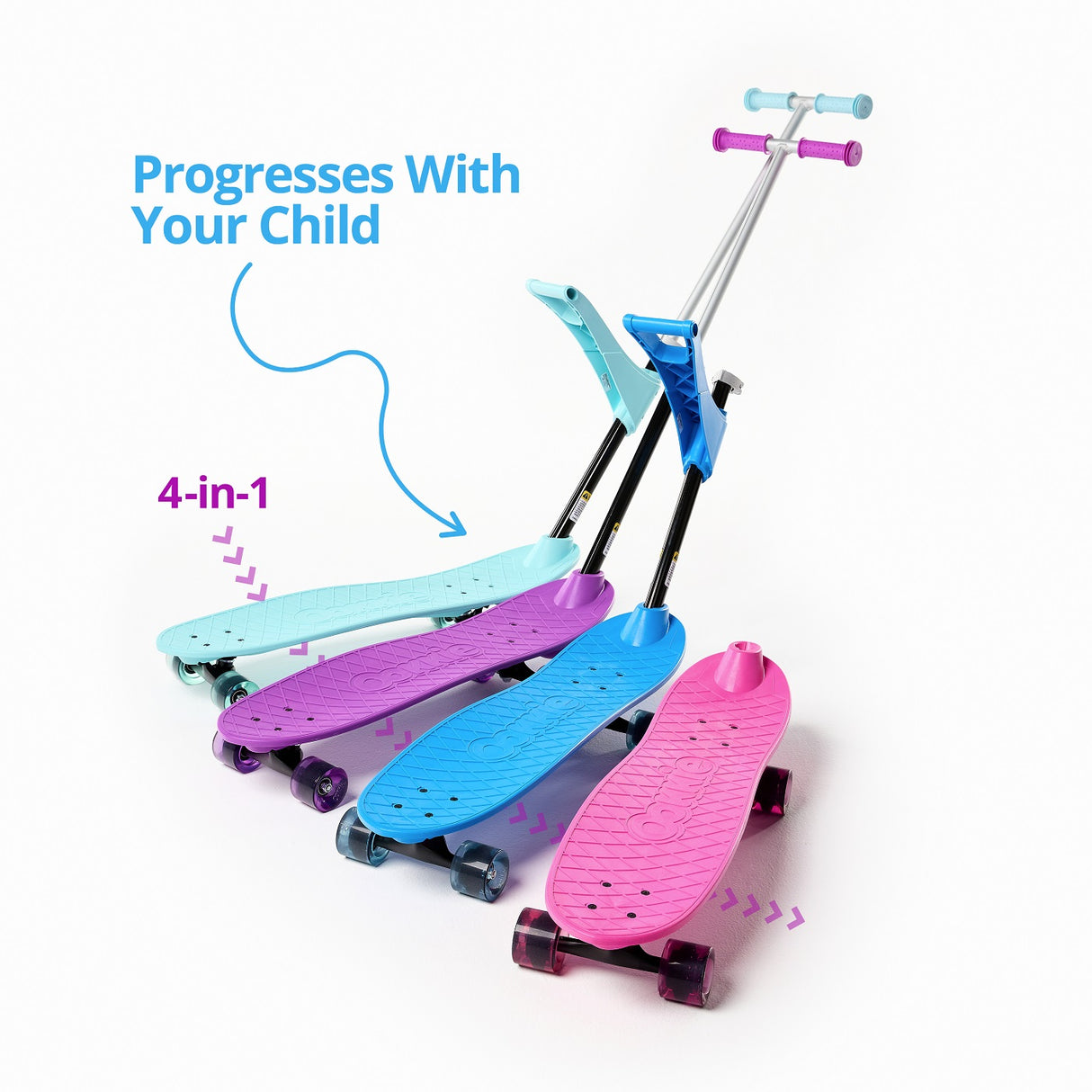 Ookkie Kids Learner Skateboard - Blue