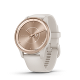 Garmin Vivomove Trend Stainless Steel Bezel White Cream Watch