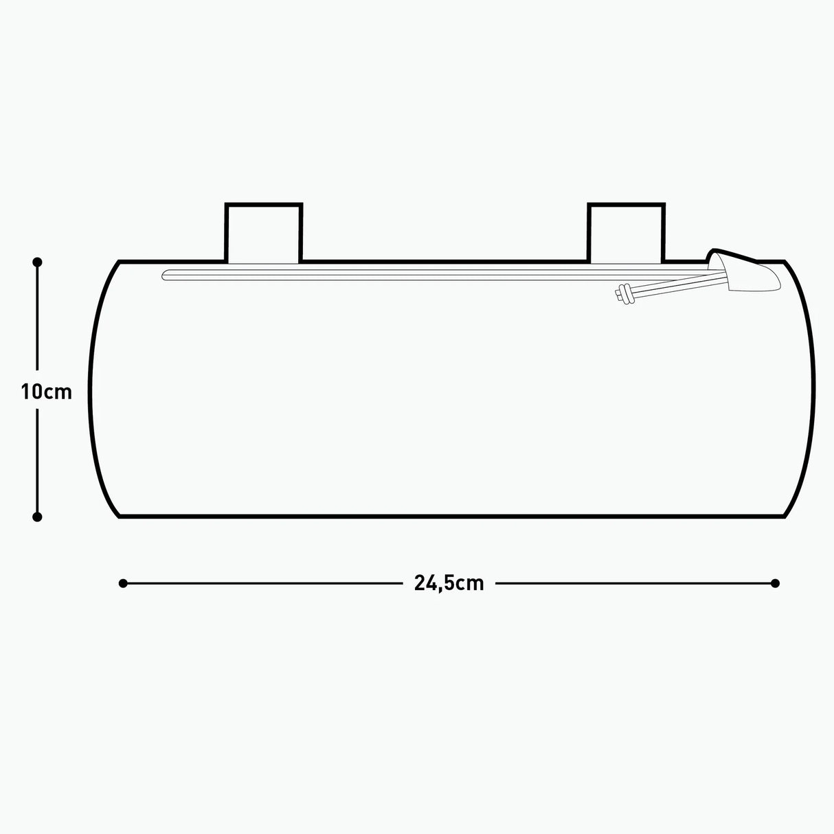 Evoc Handlebar Pack WP 1.5L Carbon Gray