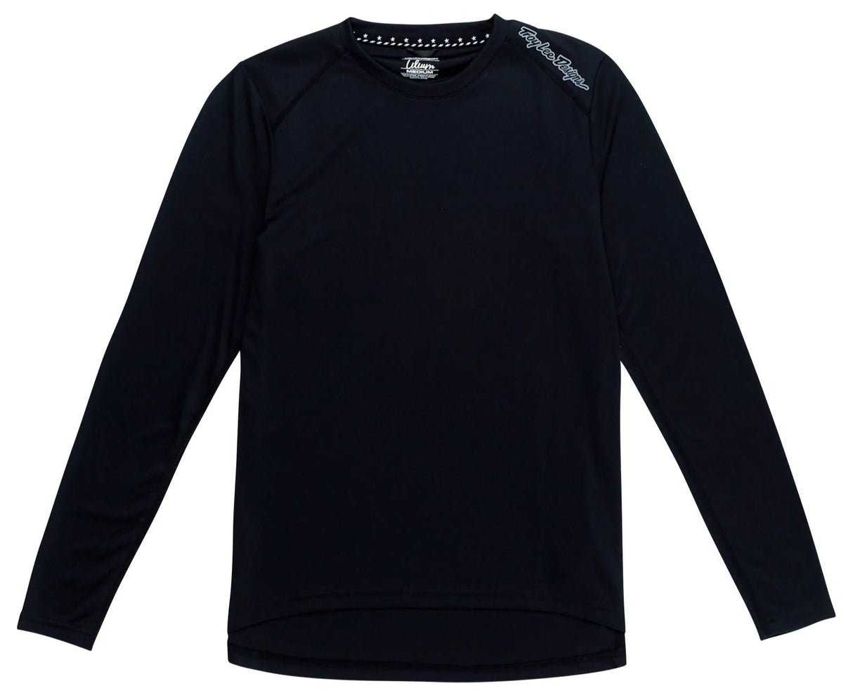 Troy Lee Designs WOMENS LILIUM LS JERSEY MONO BLACK FRONT