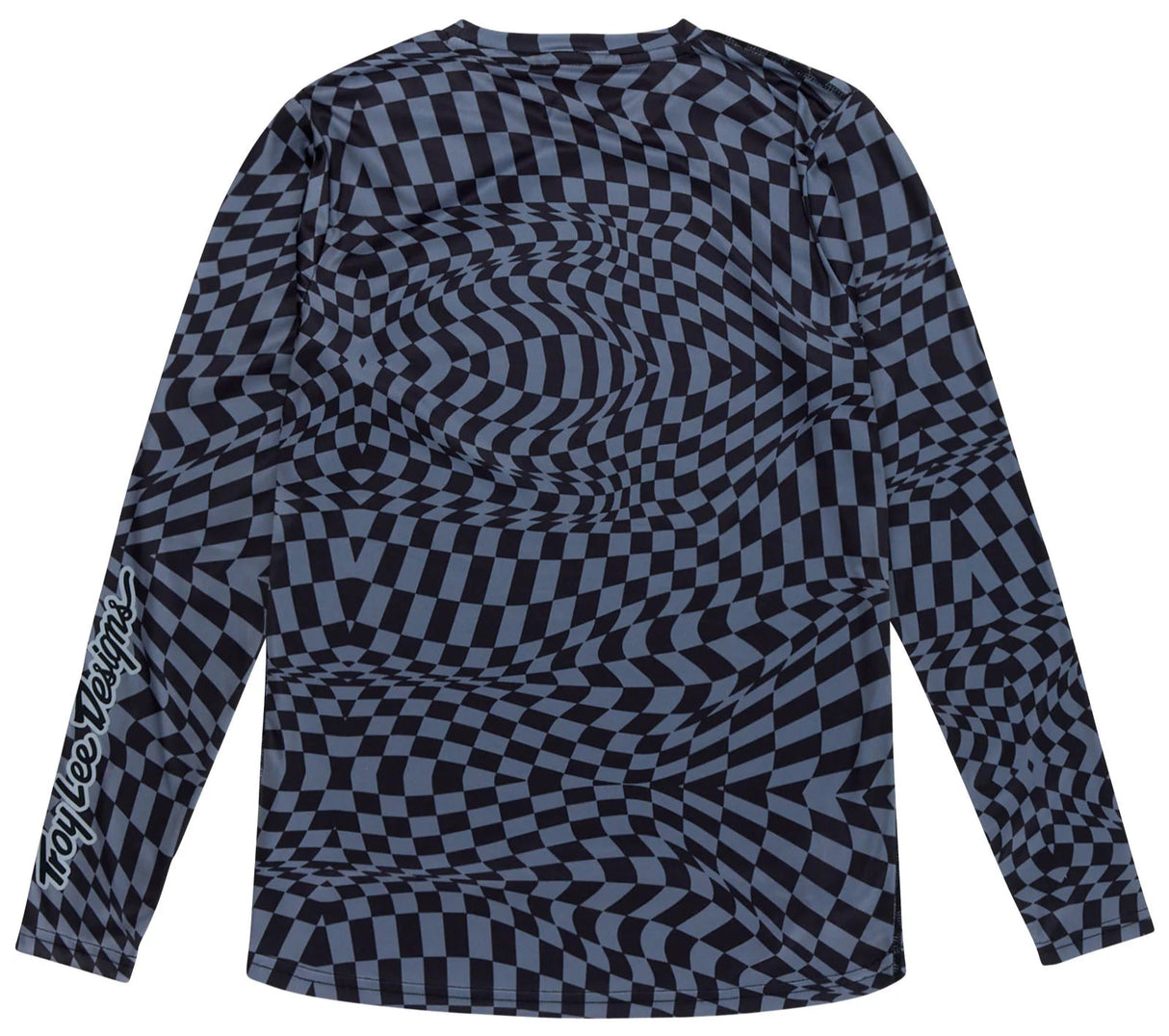 Troy Lee Designs WOMENS LILIUM LS JERSEY TWISTED CHECKERS BLACK / GRAY BACK